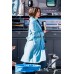 Bird Box Sandra Bullock Blue Coat